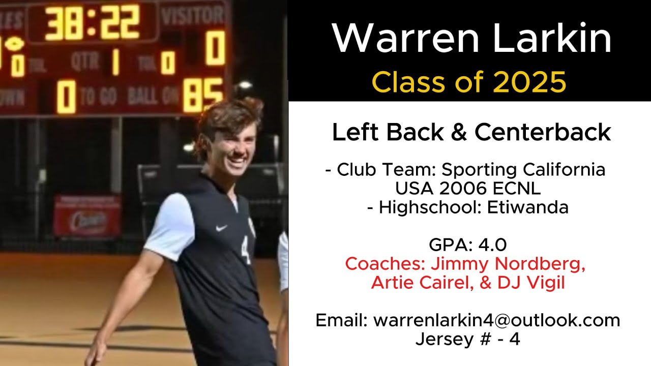 WARREN LARKIN - Preseason Highschool Highlights (1/7/25) - Class of ...