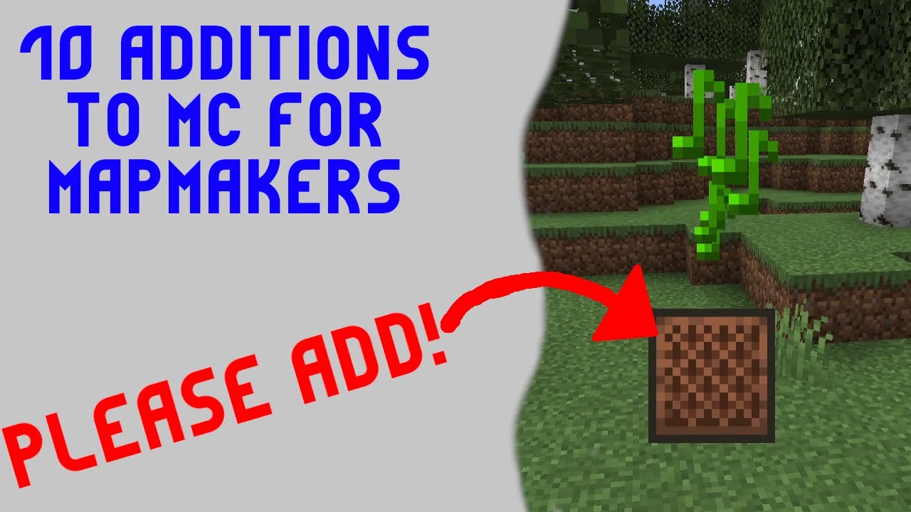 10 Features I Would Add to Minecraft for Mapmakers - YouTube