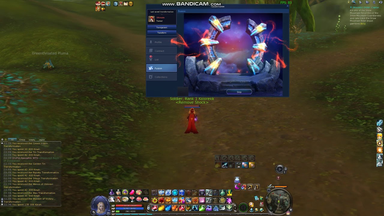 Chances Of Transformation Fusions - Aion 7.8 - Chance to get Ultimate transformation?