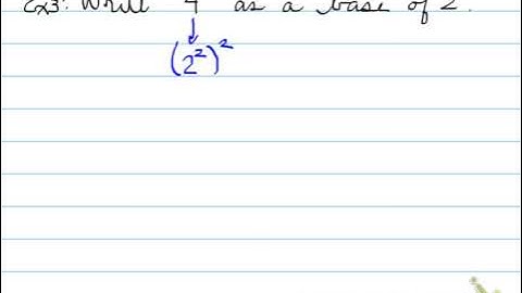 MCF3M 7.1 Exponent Laws