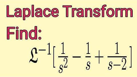Find the inverse Laplace transform of 1/s^2-1/s+1/s-2||Laplace transform||#ode #laplacetransform