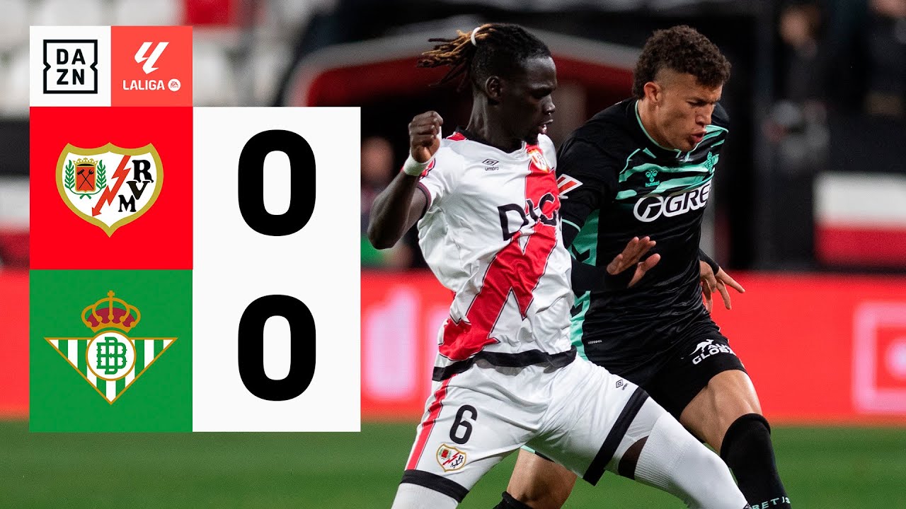 Rayo Vallecano vs Real Betis (0-0) | Resumen | Highlights LALIGA EA ...
