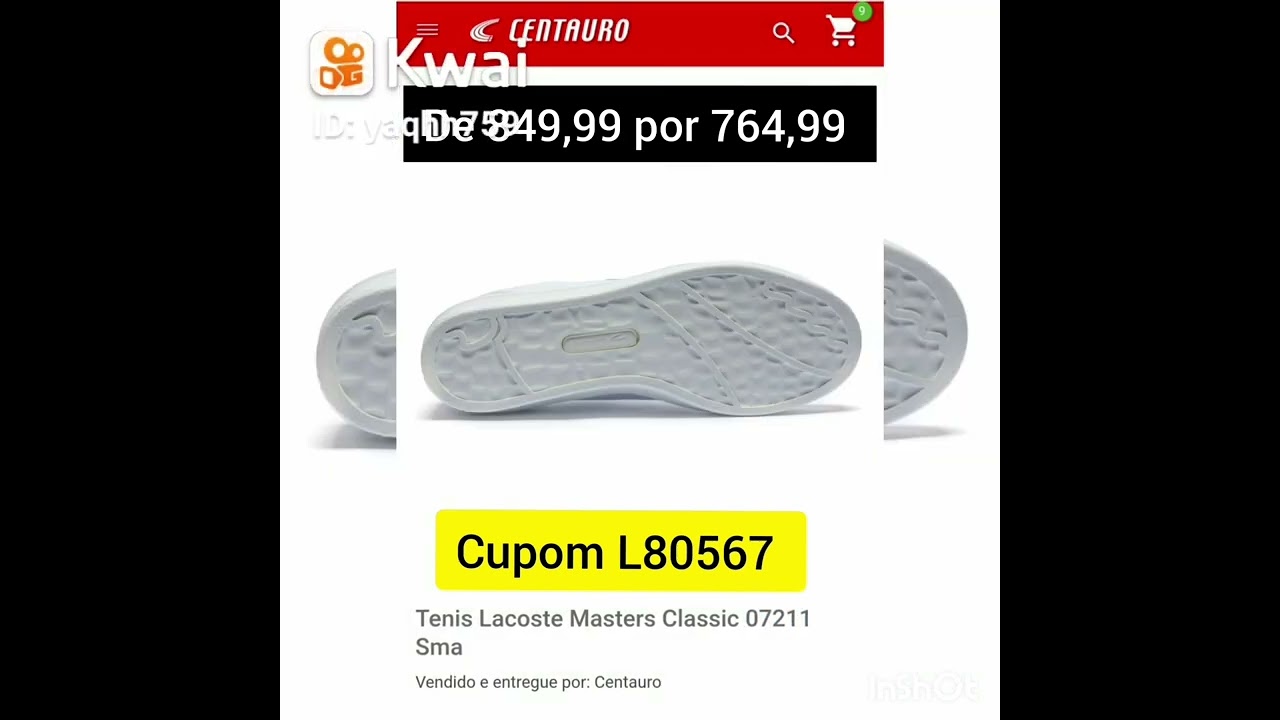 Tenis Casual Lacoste Masters Classic 07211 Sma - Cupom da Centauro L80567 -  #lacosteclassic - YouTube