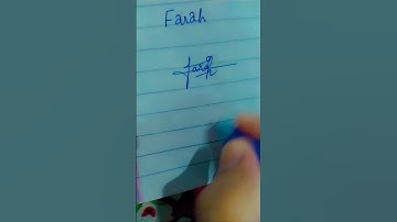 #signature for Farah #iqra #shorts #signature #youtubeshort #viralreels