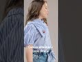 Look desejo das fashionistas: camisa alfaiataria com shorts jeans.