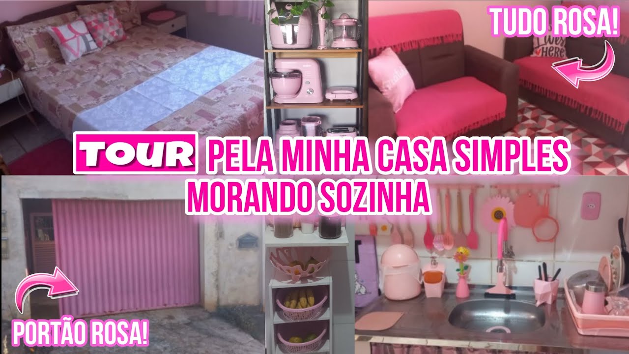 TOUR PELA MINHA CASA ROSA E FOFA | MORANDO SOZINHA