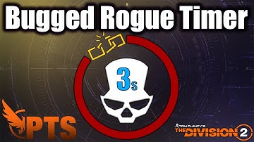 Issues with the 3s Rogue Timer in the Normalised Dark Zones - The Division 2 TU20 PTS Feedback