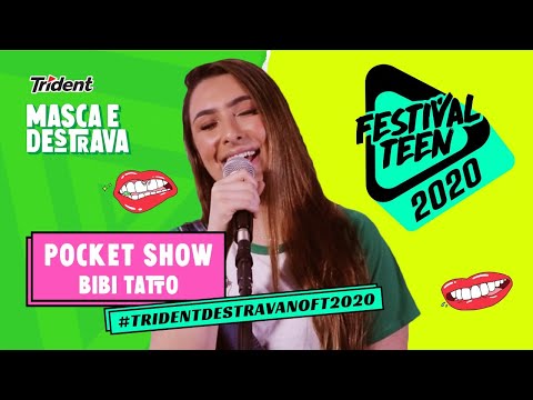 BIBI TATTO faz POCKET SHOW especial em ação MASCA E DESTRAVA da TRIDENT