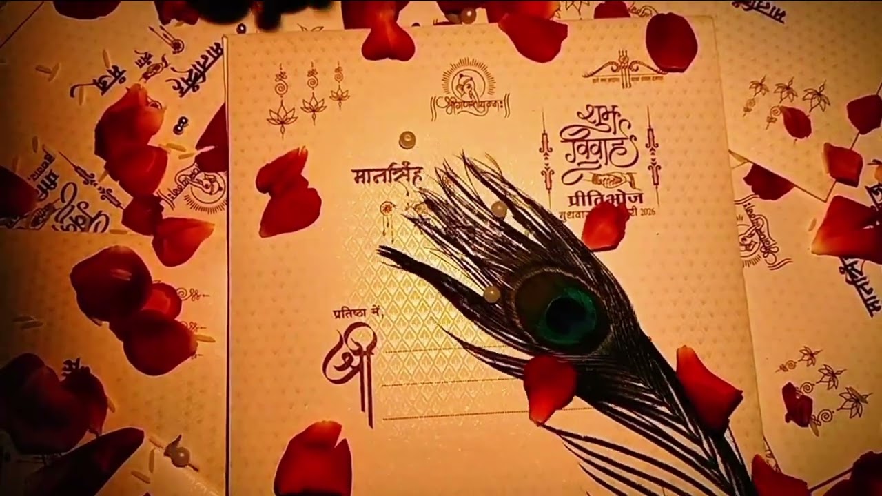 Cinematic Wedding Invitation Video |‪@YouTube‬  Invitation Card 