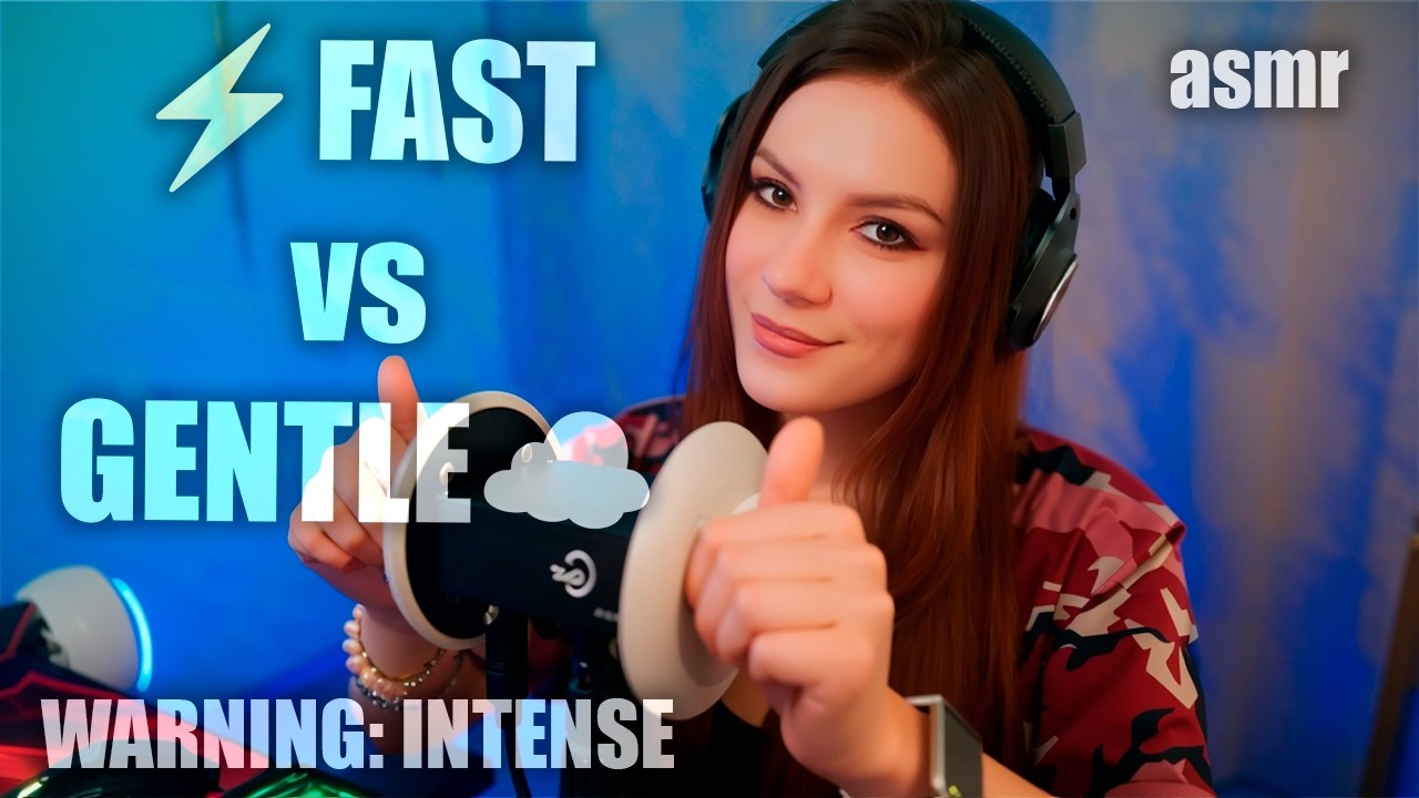 ASMR | Fast ⚡️ & Gentle 💆‍♀️ Ear Massage: Using Contrast for Intense Tingles