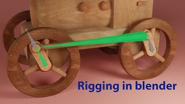 How to rig train wheel in blender  [ blender tutorial ]