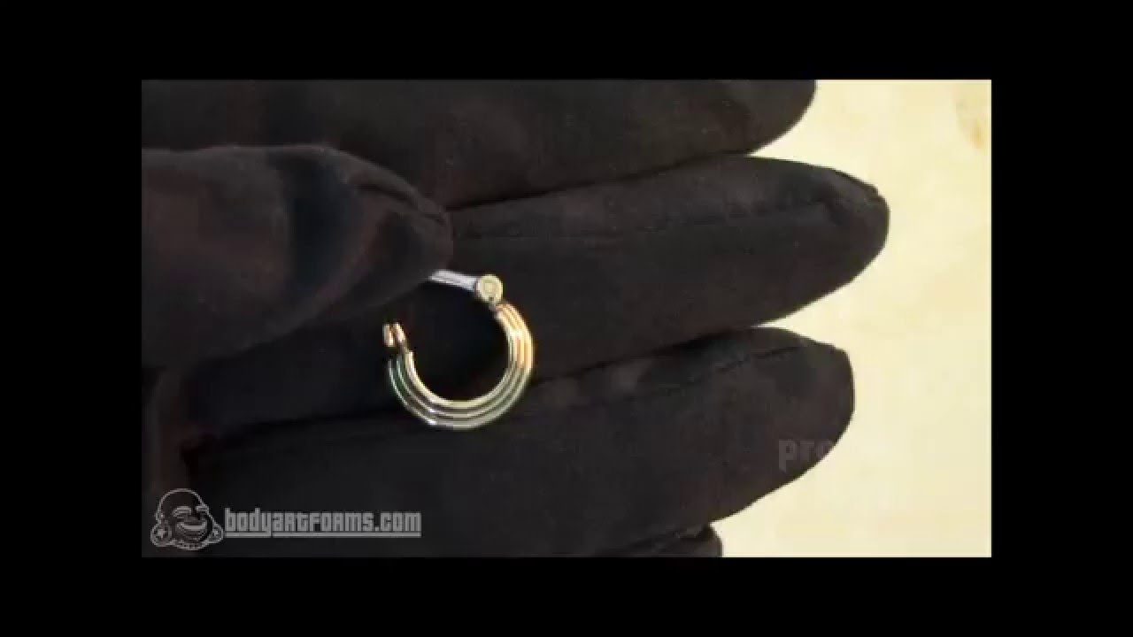 Bodyartforms Organics Threering circus septum clicker YouTube