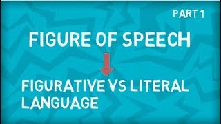 Figure of Speech | Figurative vs Literal Language | Figurative Meaning vs Literal Meaning