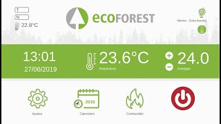 Como ligo a minha salamandra Ecoforest ao wifi?