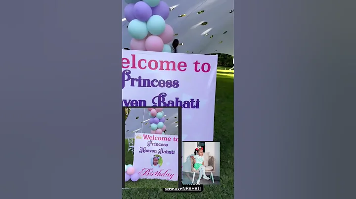 Daughter of Kevin bahati and Diana Marua  ,heaven bahati 5th birthday celebrations #shortsvideo