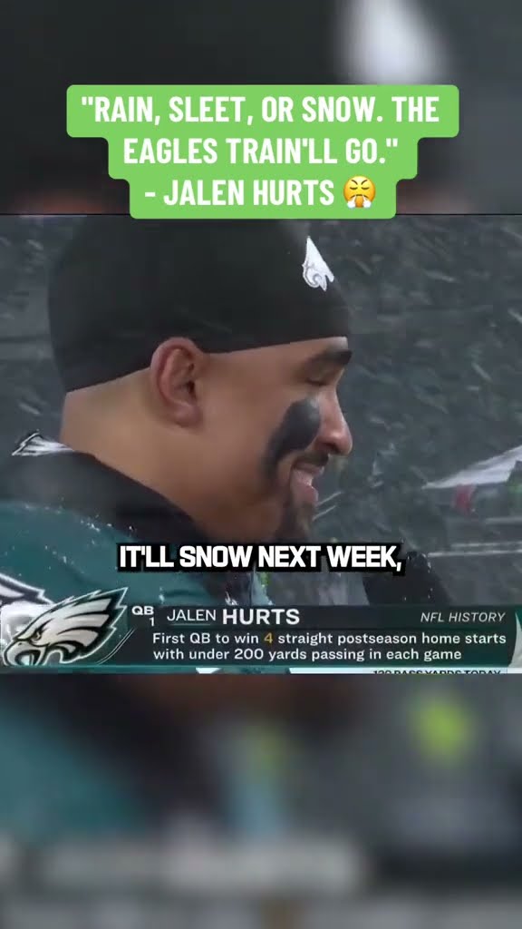 ready for whatever ? #jalenhurts #philadelphia #eagles #nflplayoffs #nfl via @NBCSports