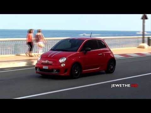 Fiat 500 Abarth Driving Around In Monaco! Accelerations & SOUNDS! (1080p Full HD)