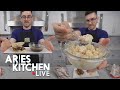 Aries Kitchen Live | Vegan French Dip and Potato Salad