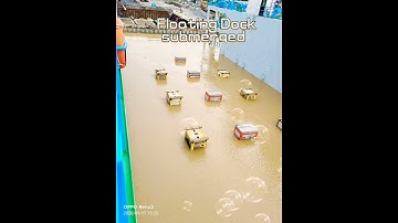 The long waiting process of submerging the floating dock. Giving way for Ultra Jaya entrance.