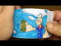 Popeye cartoon flipbook  popeye eats spinach flip book