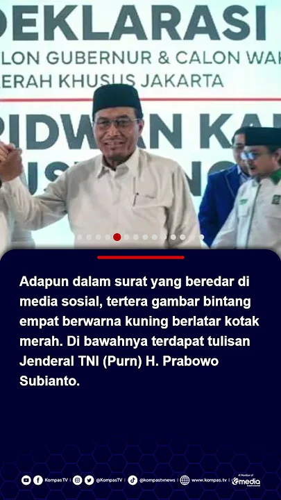 Duduk Perkara Surat Prabowo Ajak Warga Pilih RIDO Viral di Masa Tenang #prabowo #pilkadajakarta