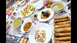 يوم من رمضان داخل مطبخي وكيفاش حضرت فطور وزينت المائدة شهيتكم بصحة