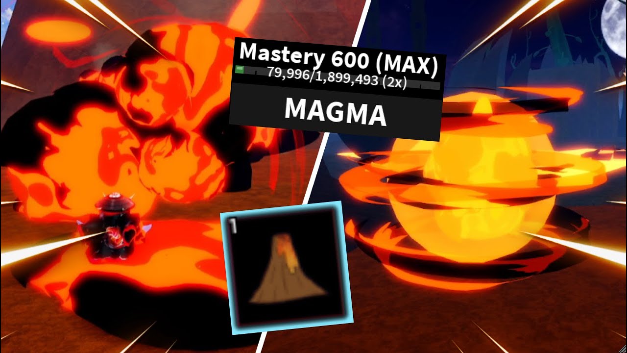 25k damage 1 skill #bloxfruits #roblox, magma v2 showcase