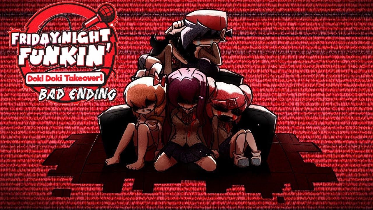 Doki Doki TakeOver Bad Ending FNF (Full Week) - YouTube