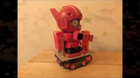 自分で自動車を運転するロボット,ラピロ（Rapiro drive the car by his self.）