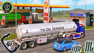 Offroad Oil Tanker Transporter 3D Driving - Cargo Trailer Truck Racing - Android Gameplay screenshot 3