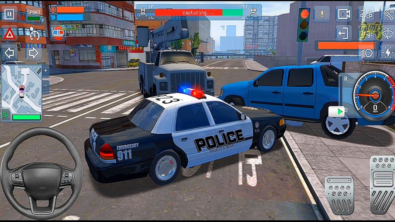 Police Sim 2022: Police Car City Patrol - Android iOS Gameplay