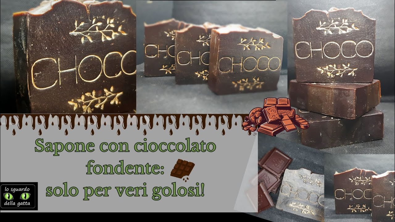 Sapone al cioccolato fondente🍫: solo per veri golosi!!!