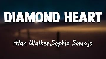 Diamond Heart - Alan Walker,Sophia Somajo {Lyrics Video} 🤎