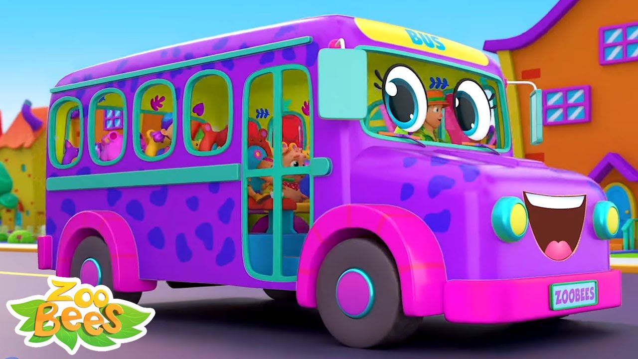 Rodas no ônibus canção + coleção de rima infantil para crianças