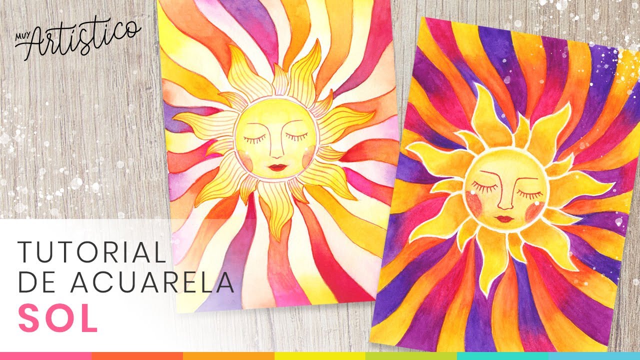 Como Pintar Un Sol Con Colores