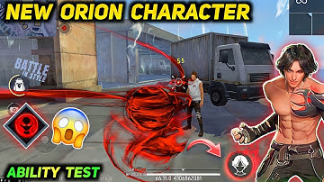 Orion Character Ability Test | Free Fire New Character Orion Skill Test and Gameplay.