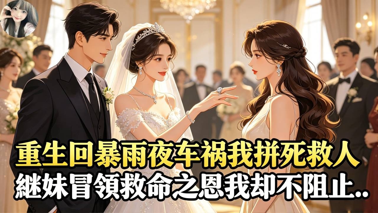 重生回暴雨夜車禍我拼死救人，繼妹冒領救命之恩我卻不阻止，這場戲才剛剛開始..前世我救下科技人才，繼妹卻冒領救命之恩，為自證身份我嫁入豪門，半年後卻被設計墜海慘死#重生 #復仇 #大女主 #情感