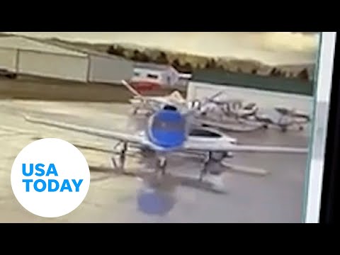 Tesla collides with private jet while owner using 'Smart Summon' mode | USA TODAY