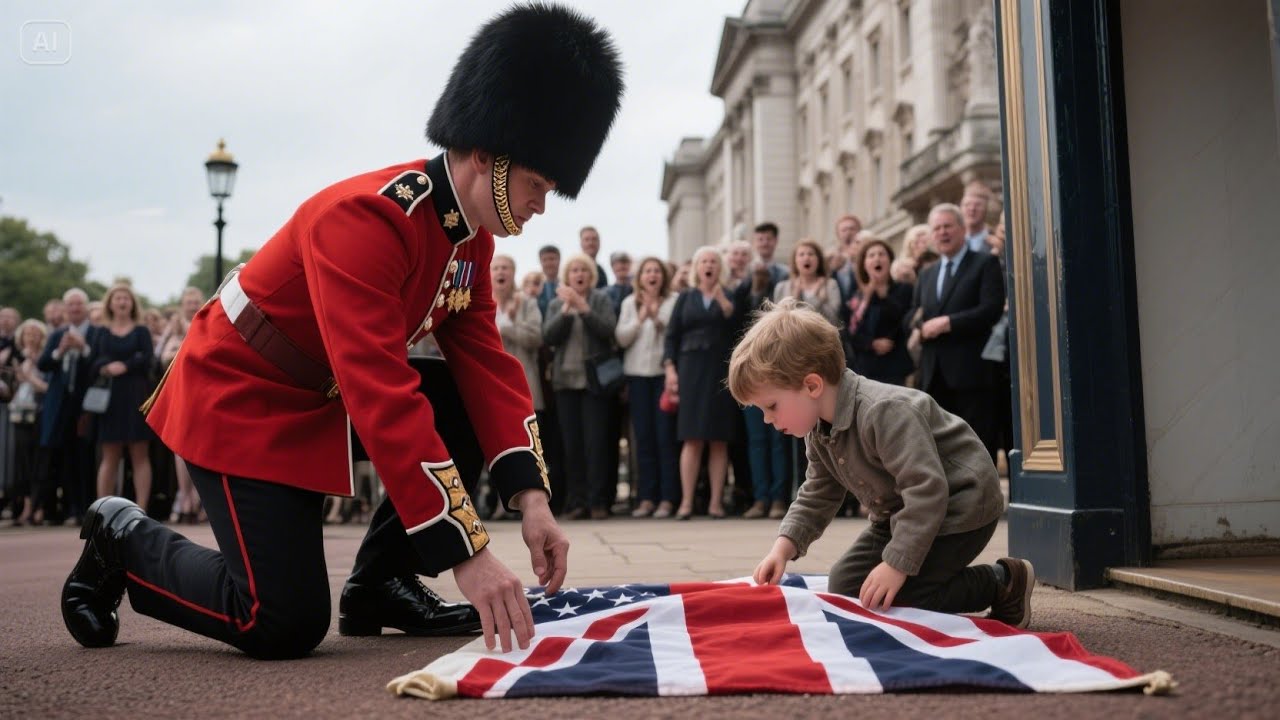 Crowd Stunned as Child Drops U.S. Flag—Royal Guard’s Unbelievable Action Goes Viral!| best story....