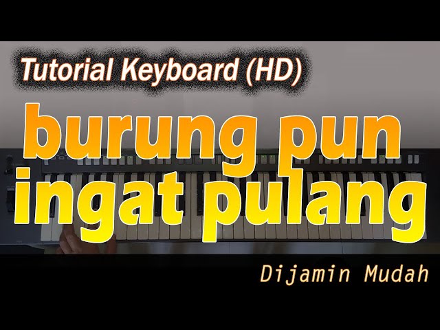 BURUNGPUN INGAT PULANG - NIA DANIATY  [Belajar Keyboard Praktis] class=