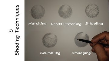 Shading techniques | Hatching, Cross Hatching, Stippling, Scumbling, Smudging #art #drawing #sketch