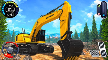 Real construction simulator 3D 2025 | Bridge Road Building in City | Android GamePlay