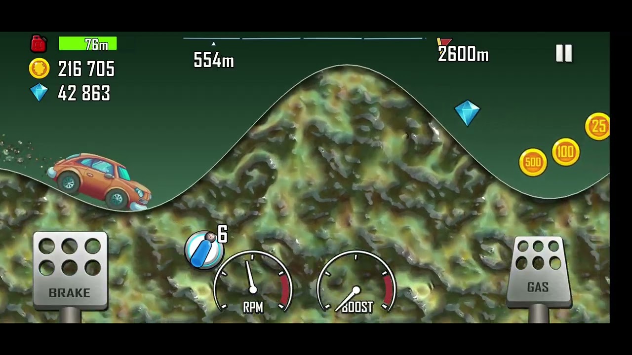 Alien Planet Racing Hill climb racing game letest video USDT new car on Alien planet stage ...