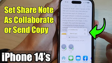 iPhone 14/14 Pro Max: How to Set Share Note As Collaborate or Send Copy