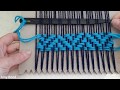 Weaving a Herringbone Close Up