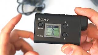 Краткий обзор камеры sony HDR-AS50 (подключение к телефону)