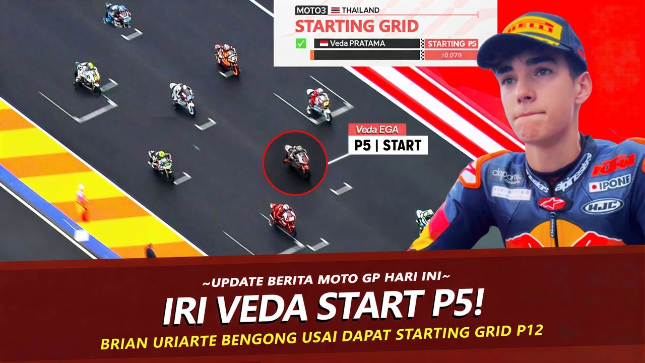 URIARTE LANGSUNG TANTRUM !! VEDA KUNCI START P5 DI RACE MOTO3 BURIRAM & JADI ROOKIE TERCEPAT