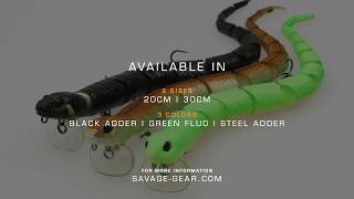 NEW 2019 Savage Gear 3D Snake Floating Fishing Lure 20cm-30cm 25g-57g Topwater 