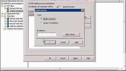 Setup access by IP address to an FTP site in Windows IIS
