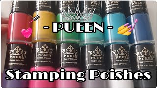 Pueen Stamping Polish Swatch Maenaildesigns